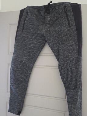 Zara Men's Heathered Dark Gray Slim Jogger Pants
